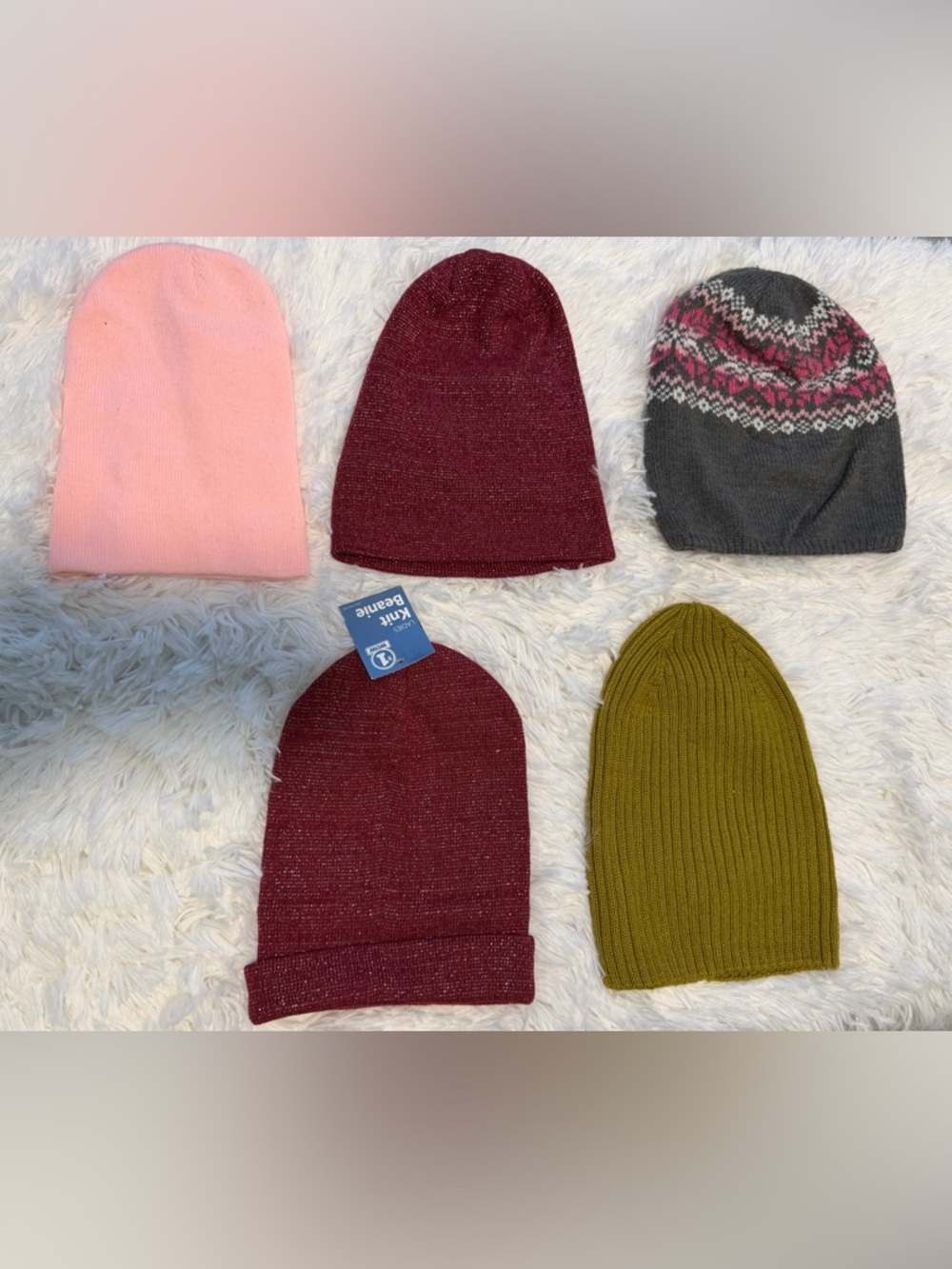 Kids Knit Beanie - Maroon by